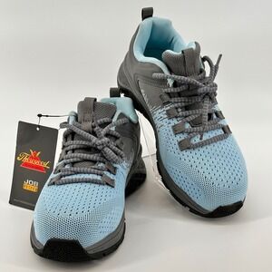 Thorogood Job-Fitted Women's Work Safety Shoes Size 7M Steel Toe‎ Blue Gray NEW